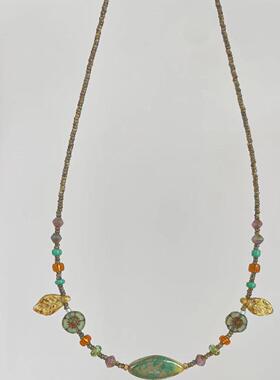 Lotu earrings~“森林海岸”系列vintage复古项链