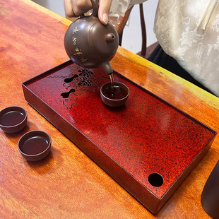 茶盘小型一人干泡高级感高端大气次家用储水茶具女士一壶一杯铝