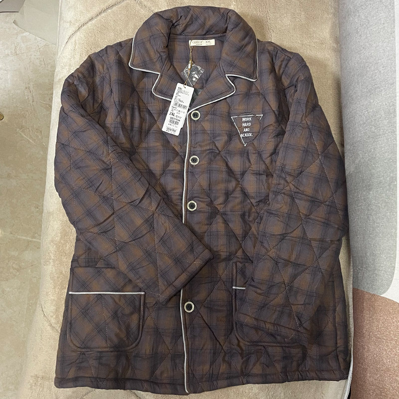 绮瑞男士冬季加绒加厚棉服大棉袄