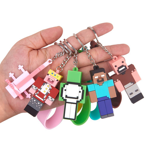 我的世界软胶钥匙扣HIMDERAM猪皇