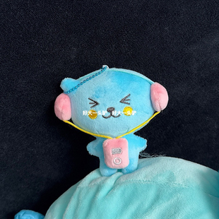 DITUCU耳机酷儿毛绒玩偶公仔挂件网红Qoo周边包包挂饰送礼物