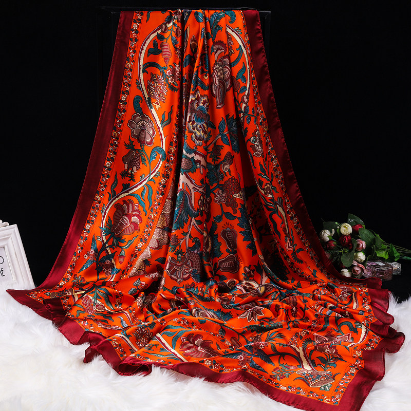 超大140真丝丝巾外搭秋冬季桑蚕丝感大方巾2025新款妈妈洋气围巾,服饰配件/皮带/帽子/围巾,围巾/丝巾/披肩,淘宝优惠券,粉丝福利购,淘宝优惠卷