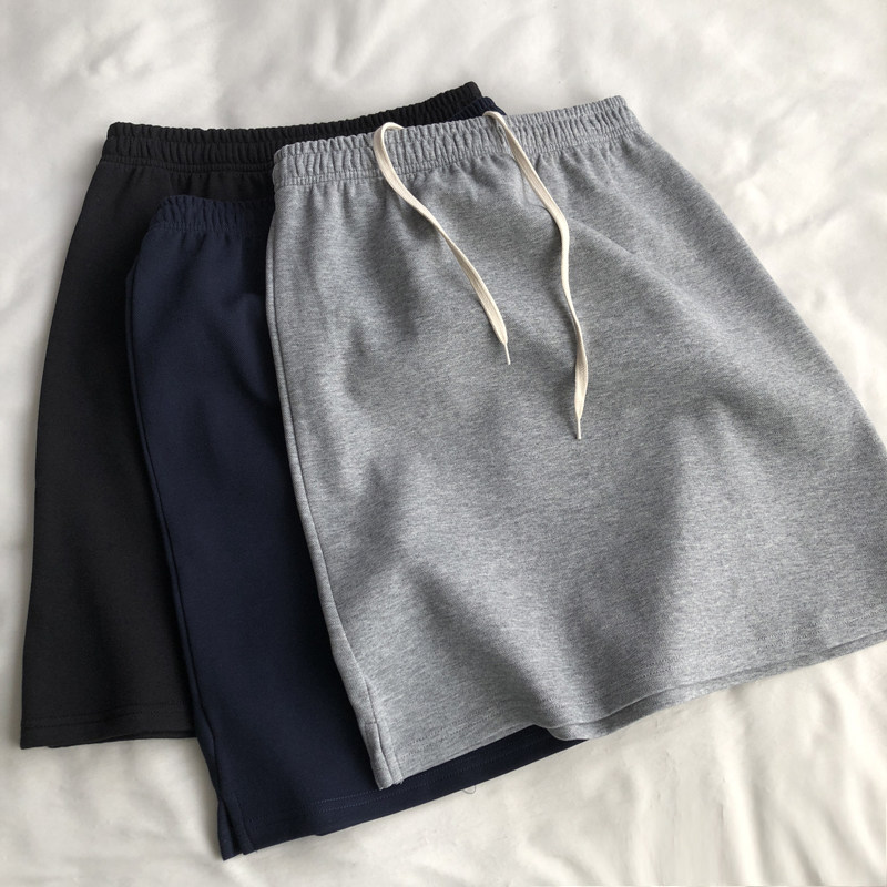 内抽绳”设计简约万搭松紧高腰半身裙子中短裙女休闲韩版