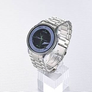 适用OPPO  watch s表带专用三珠平扣不锈钢oppo s无缝隙表带金属