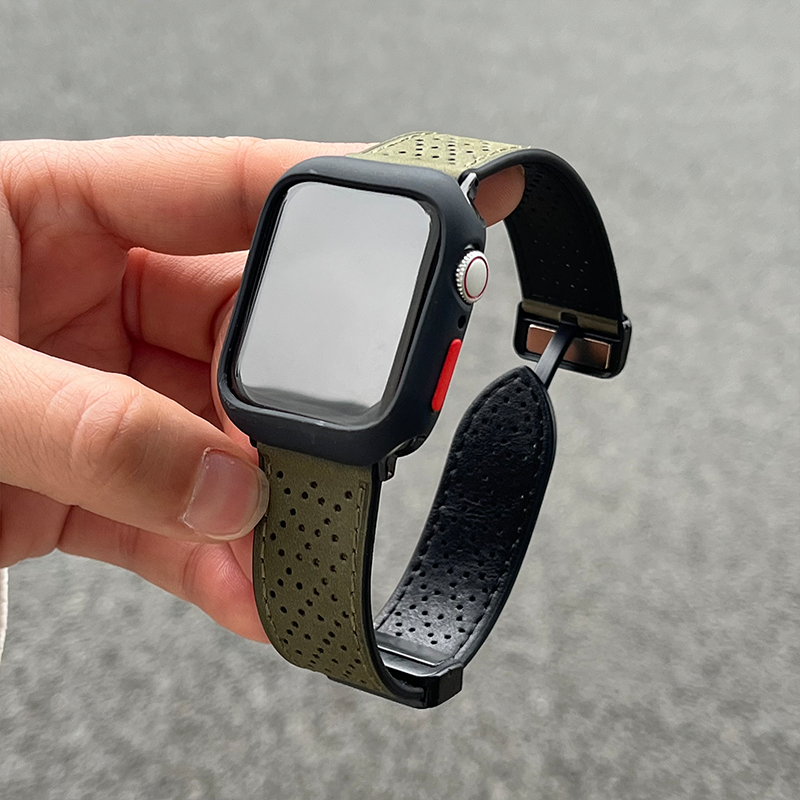 8/7/5表带iwatch9/4/6SE真皮