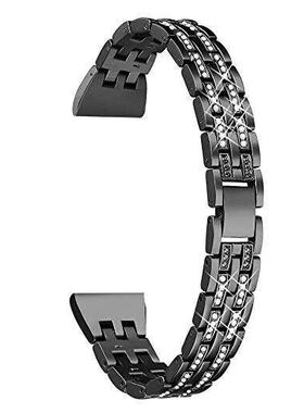 适用苹果watch se/1/2/3/4/5/6表带apple Series 7金属钢镶钻石女
