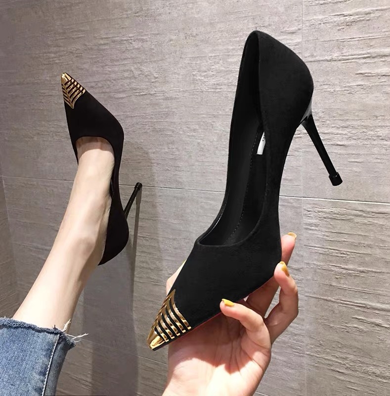 大码高跟鞋女2025年新款细跟单鞋