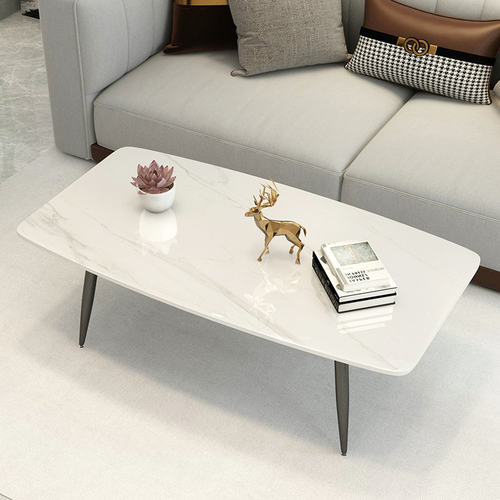 六秀岩板长方形茶几简约