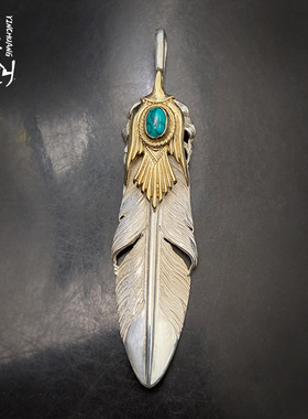 18k金鹰贝羽毛项链HB套链