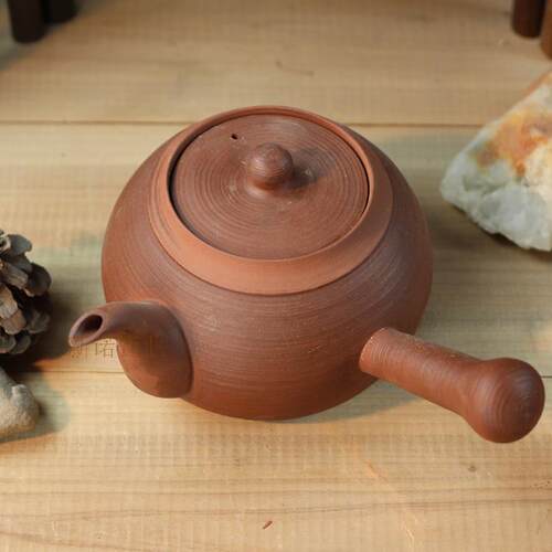 砂挑壶 茶壶 煮茶壶砂铫壶 章岳勇 手拉壶老岩泥烟囱壶红泥壶朱泥