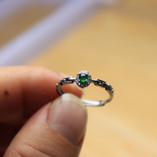 天然冰种高危翡翠蛋面戒指吊坠挂件通用精美时尚把玩配饰玉石