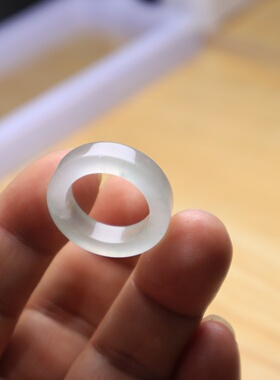 17号冰种戒指阳绿色飘花非洲翠玉戒男女款飘绿指环尾戒扳指送礼