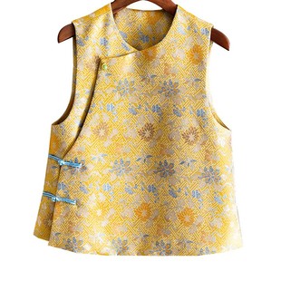 国风新品上衣中式百搭2026宫廷夹春季马甲女国风新气质马甲女马