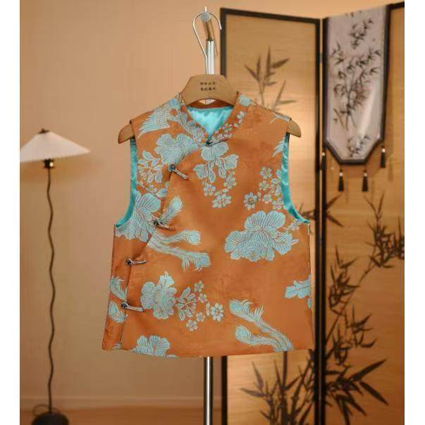 时尚新中式国风复古外穿唐装盘扣精致上衣2026上新时髦春季马甲,女装/女士精品,马夹,淘宝优惠券,粉丝福利购,淘宝优惠卷