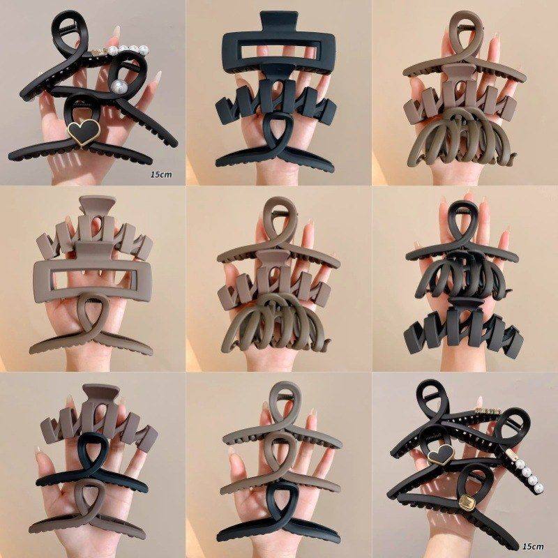 亚克力大号鲨鱼夹头饰后脑勺发卡发夹咖色发量多磨砂抓夹气质发饰,饰品/流行首饰/时尚饰品新,发饰,淘宝优惠券,粉丝福利购,淘宝优惠卷