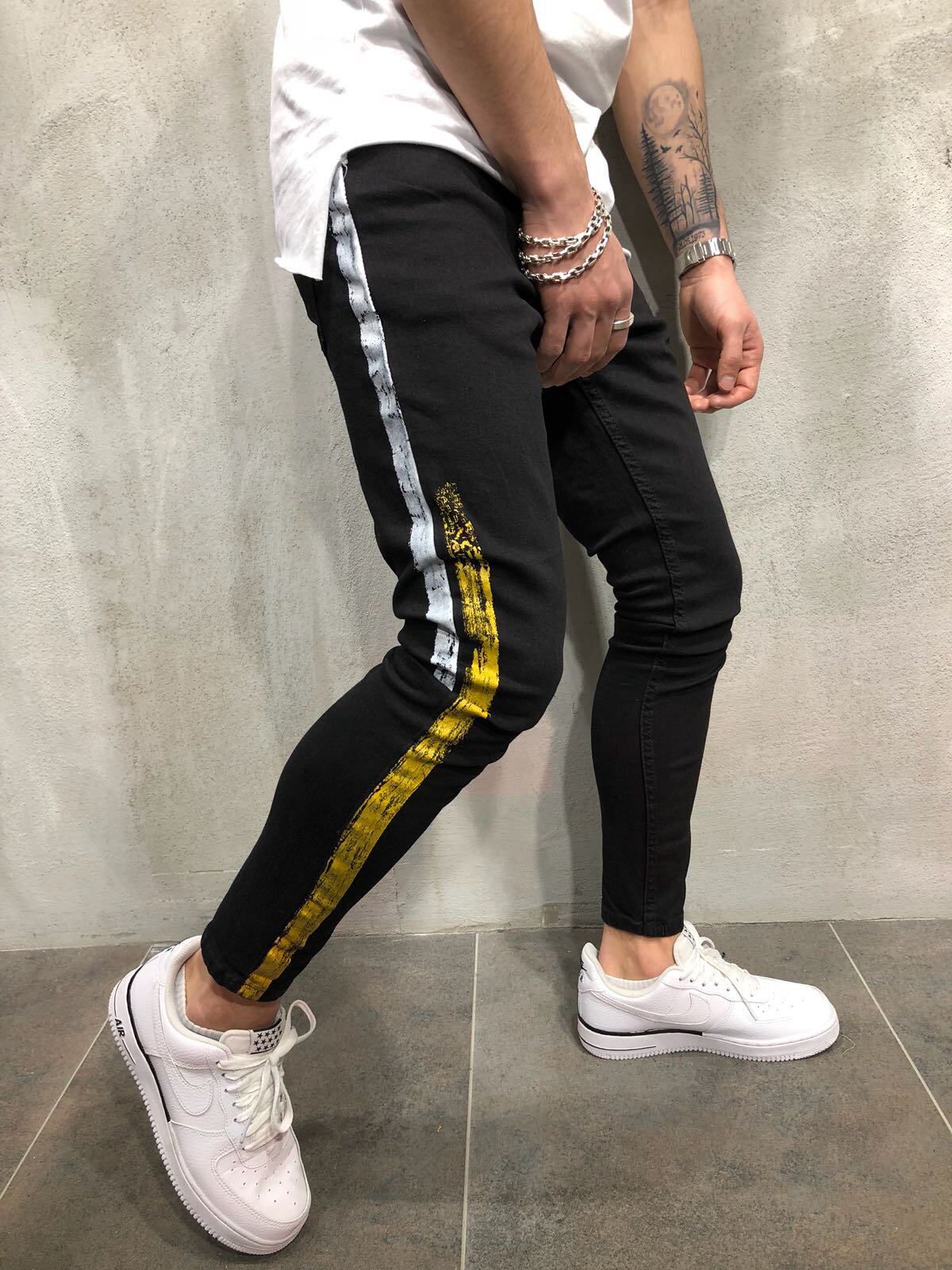 jeans trousers for men Increase New Wear resistant Elastic|ruв категории Мужская одежда, брюки - от Buy2taobao.com для оказания профессиональной услуги покупки агента Taobao
