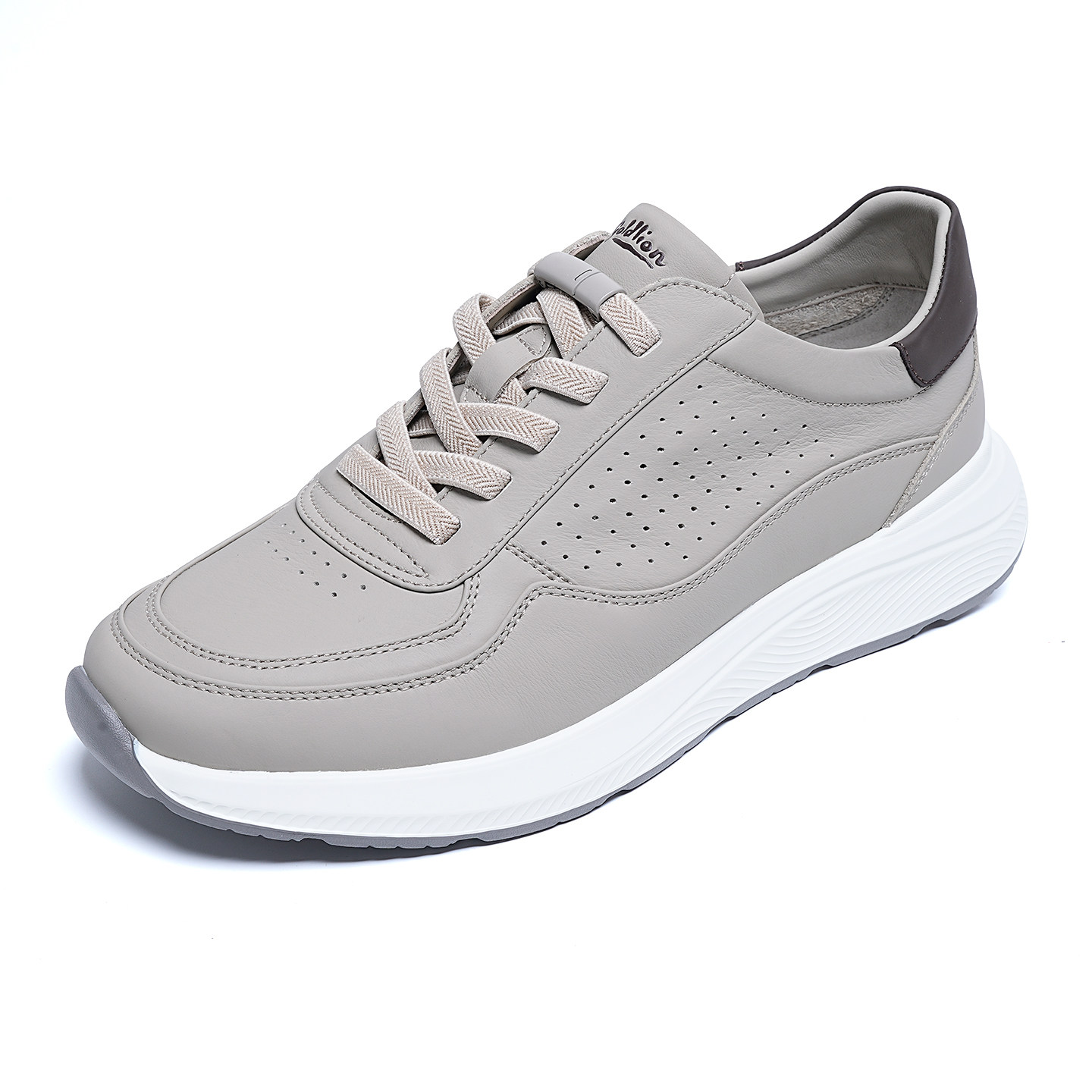 金利来男鞋2026夏季新款专柜正品鞋真皮冲孔运动休闲皮鞋男慢跑鞋