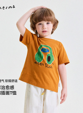 百搭幼儿园童趣插画T恤