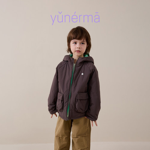 两面穿幼儿园百搭棉服外套
