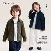 休闲夹克衫 允儿妈2026春秋新品 儿童复古幼儿园灯芯绒外套小童时尚