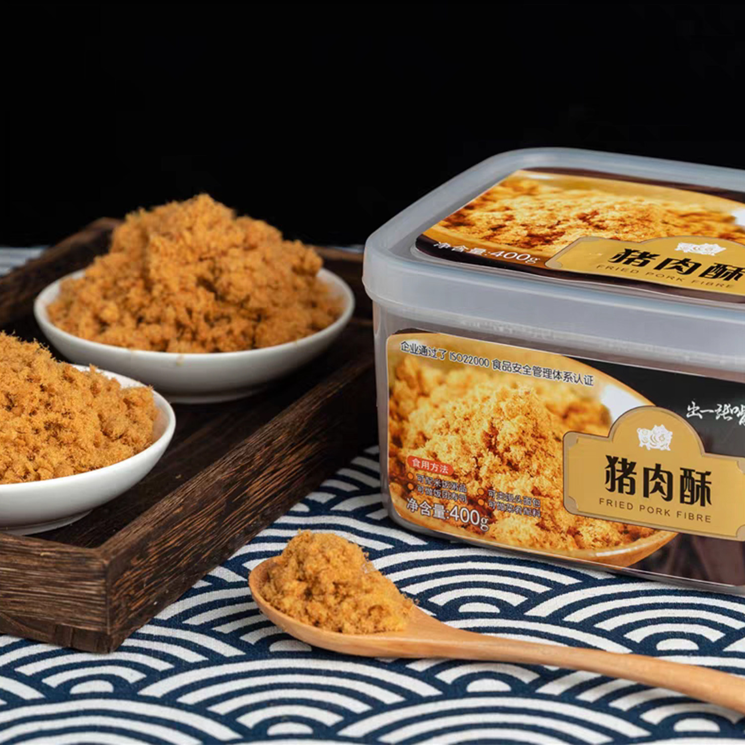 台湾风味广达香出一张嘴猪肉酥400g休闲零食干吃拌饭吐司饭团