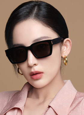 帕莎墨镜女款窄框太阳镜潮流新款黑色方框眼镜帕沙品牌ps70133017