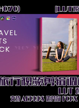 (SH070)旅行视频剪辑调色LUT预设支持AEPRPS达芬奇FCPX调色LUT预