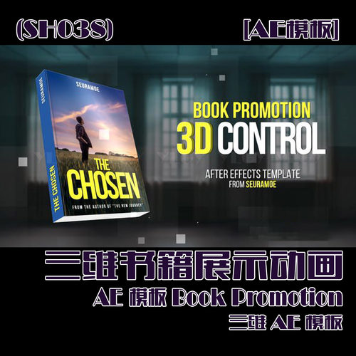 (SH038)三维书籍展示动画AE模板-Book Promotion