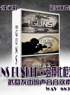 (SH353)GUNS BUNDLE 多样化枪支武器声音音效素材 WAV 889MB