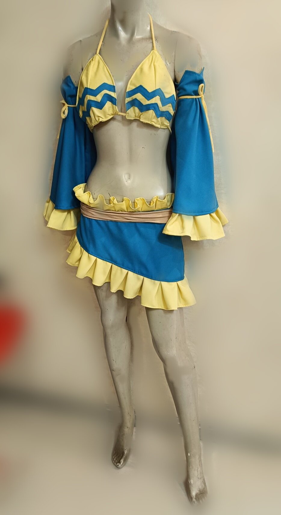 【量身定制】妖精的尾巴露西 水瓶座星灵衣 三姜Cosplay服装
