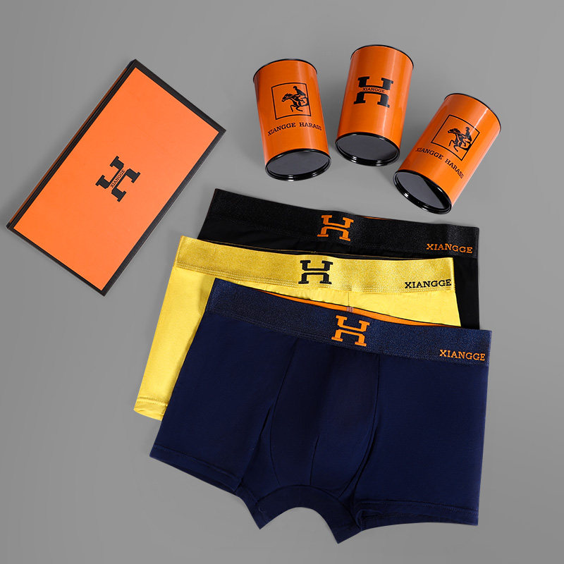 【黑科技】3条罐装磁石男士科技温感莫代尔薄款透气大码平角内裤,女士内衣/男士内衣/家居服,男平角内裤,淘宝优惠券,粉丝福利购,淘宝优惠卷