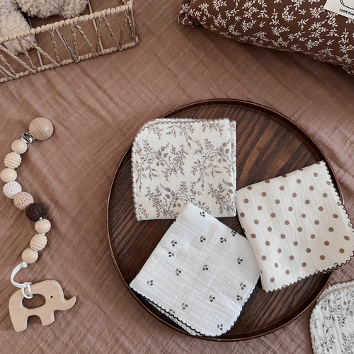 a类纯棉纱布口水巾手帕