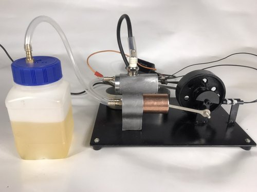 三冲程单缸内燃机模型汽油煤油甲醇微型燃油发动机新能源多燃料