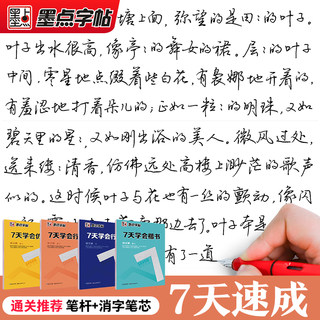 仿宋体字帖女生字体漂亮速成公务员练字帖墨点荆霄鹏7天学会硬笔楷书行楷行书仿宋钢笔字帖成年行书仿宋字帖