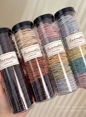 简约高弹力扎头发橡皮筋女高马尾发绳不伤发耐用头绳百搭发圈头饰