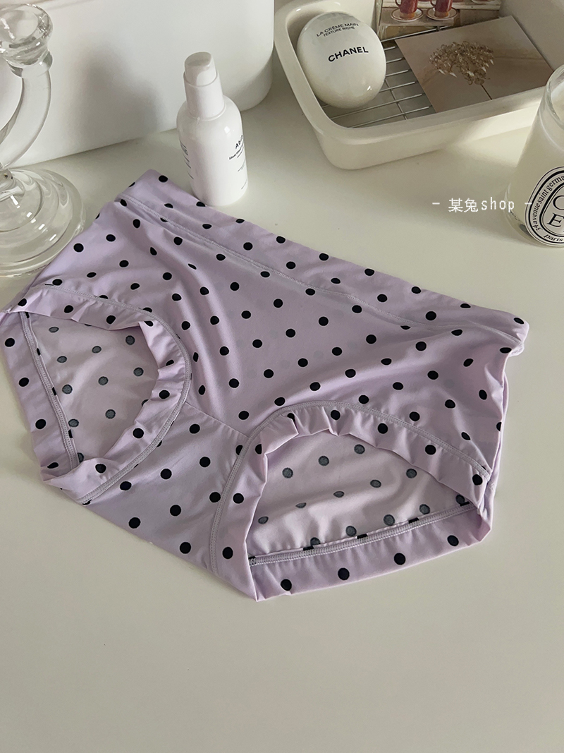 紫色少女三角内裤冰丝无痕