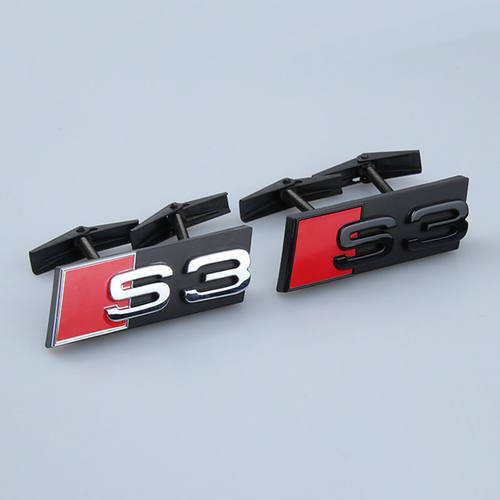 车标标字标改装字贴奥迪中网标适用于RS3S4S5S3蜂窝S6SQ7SQ5SQ3