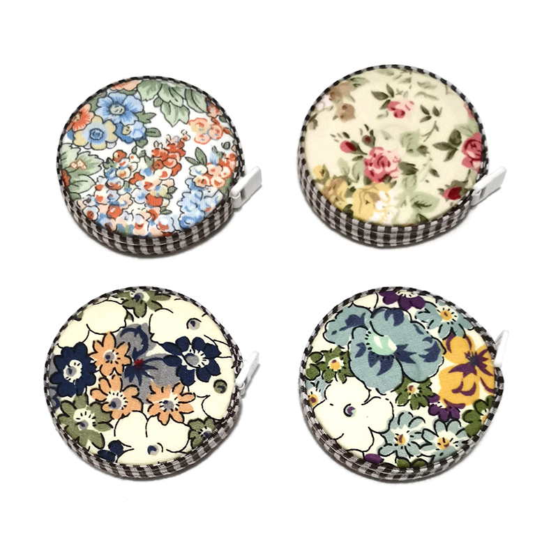 包邮创意礼品包布卷尺布艺皮尺儿童手工可爱文具1.5M量衣尺子E596