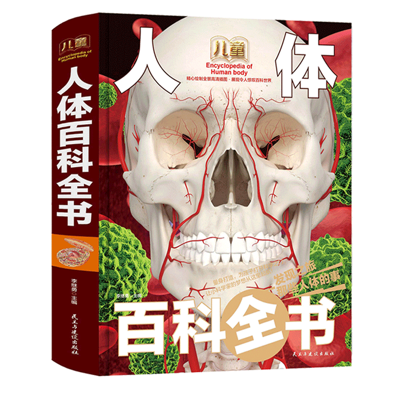 儿童人体百科全书硬壳精装版 精美彩图印刷6-8-10-12岁青少年课外知识扩展人体结构科普知识百科全书人体认知图书人体启蒙认知书籍