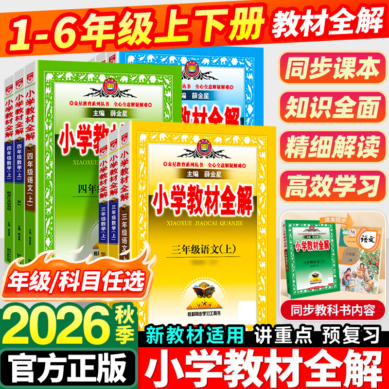 薛金星小学教材全解语文人教版