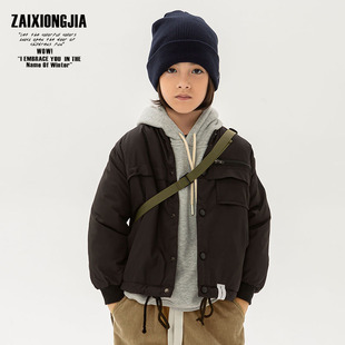 ZAIXONGJIA◆深秋初冬立领帅气棒球棉袄外套上衣男女童装日系棉服