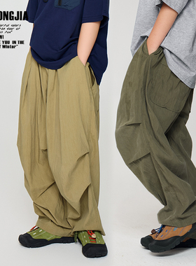 ZAIXIONGJIA◆凉丝丝夏季轻薄防蚊空调长裤山系露营风松紧腰童装