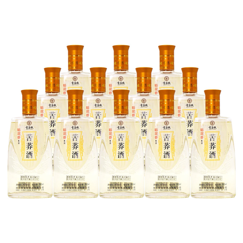 2017年稻花香苦荞酒42度浓香型白酒500ml光瓶酒粮食酒送礼口粮酒