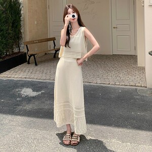 2C270-2839-P160-K238 冰丝针织裙套装图片