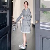C270-2732-P155-K228春款米呢绒卫衣套装裙，女装套装/套裙，2C270