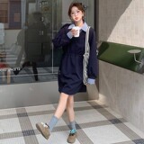 C270-2780-P135-K188假两件收腰卫衣连衣裙，女装连衣裙，2C270