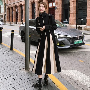 2C270-953-P125-K188 高级感拼接伞裙长款连衣裙图片