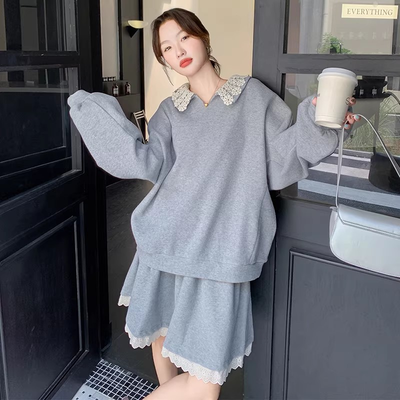C270-2732-P155-K228春款米呢绒卫衣套装裙,女装套装/套裙,2C270
