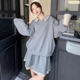 C270-2732-P155-K228春款米呢绒卫衣套装裙，女装套装/套裙，2C270