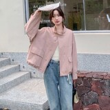 C270-2739-P140-K198春款两色短款立领风衣，女装短外套，2C270
